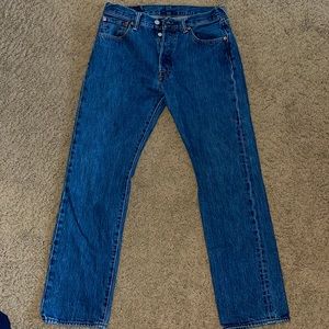 Vintage Faded Straight Leg 501 Levis !!